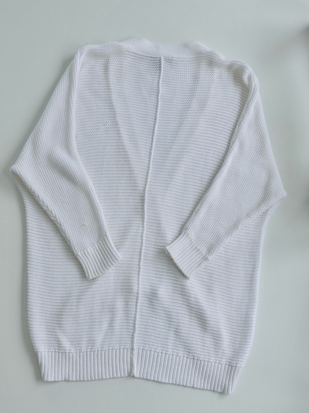 Autumn Cashmere White Knit Button-Front Cardigan | Extra Small - Picture 5 of 7